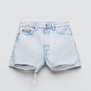Women's Light Blue Denim Shorts